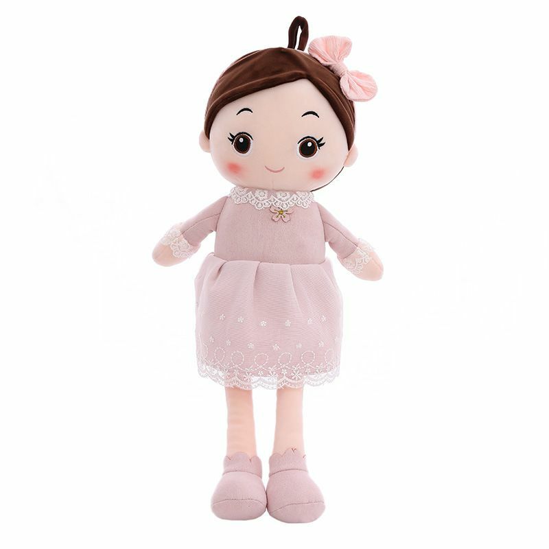 Muñeca trenzada de felpa para niños, juguete de princesa de cuento de hadas, accesorios de regalo de cumpleaños para niñas