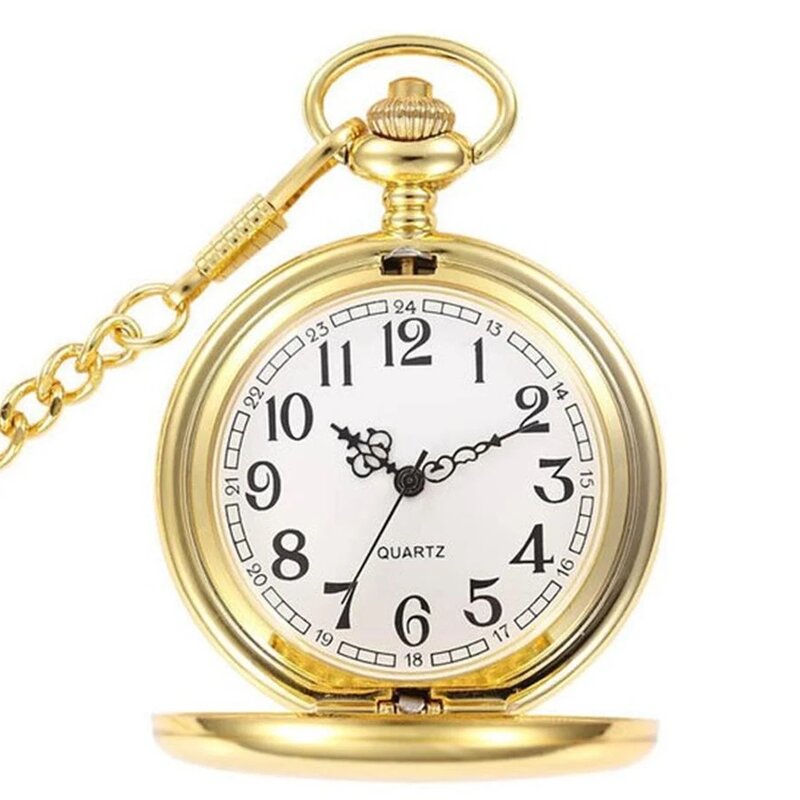 Уникальные гладкие карманные часы в стиле стимпанк, мужские часы с цепочкой, модные кварцевые часы, мужские и женские часы в подарок