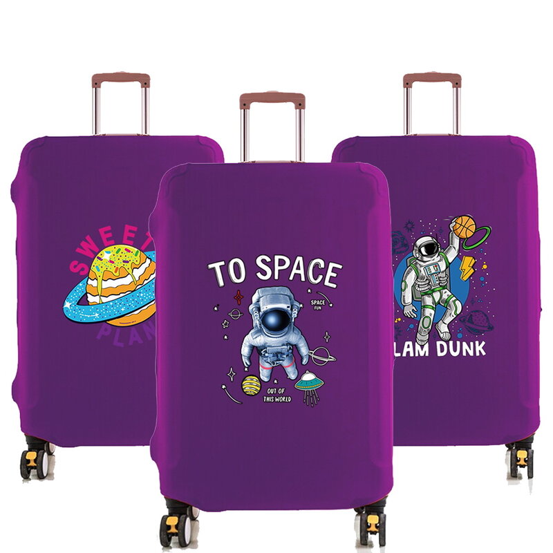 Защитный чехол для багажа, чехол для путешествий размером 18-32 дюйма с рисунком астронавта