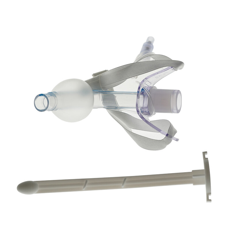 Medical Grade PVC Disposable Tracheostomy Tube Sterile With Pilot Balloon With Cuff  For Veterinary Animal Hospital 1Piece