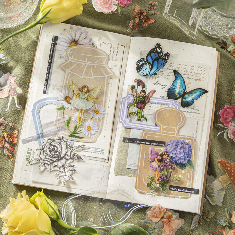 Marcadores de flores secas transparentes, DIY Handmade Bookmarks, Conjunto em branco, perfeito para a planta, Flower Bookmark Making, 40Pcs