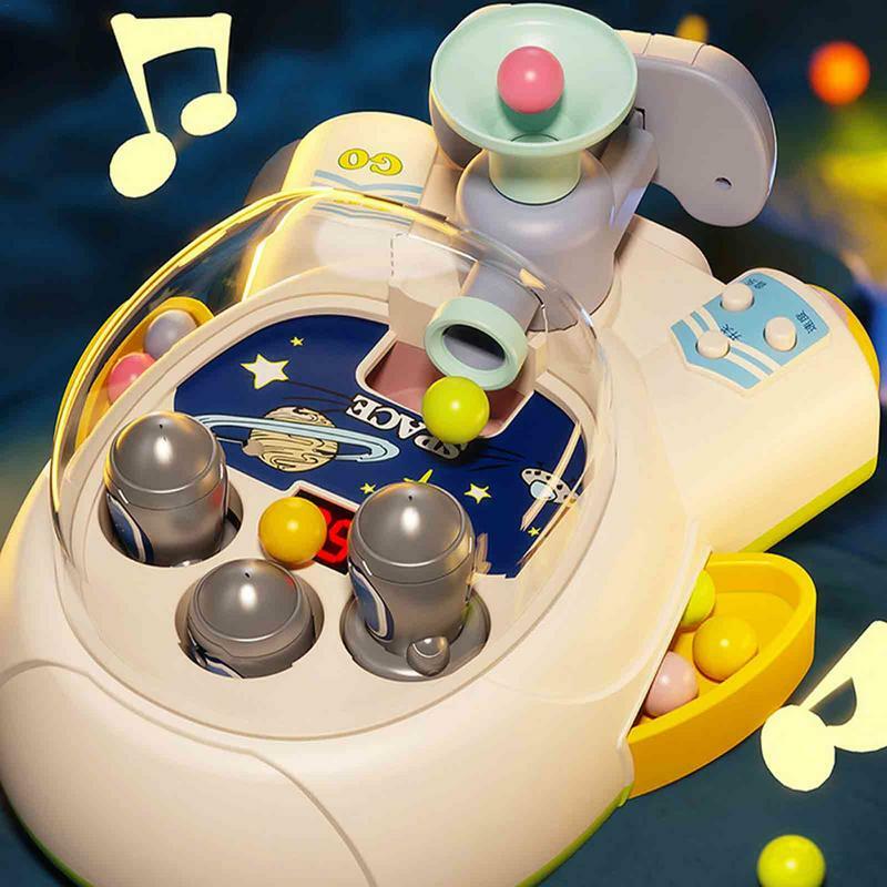 Tabletop Pinball Game Spaceship Shaped Fun Toys 3D Pinball Machine Mechanical Model Christmas Birthday Gifts Action And Reflex