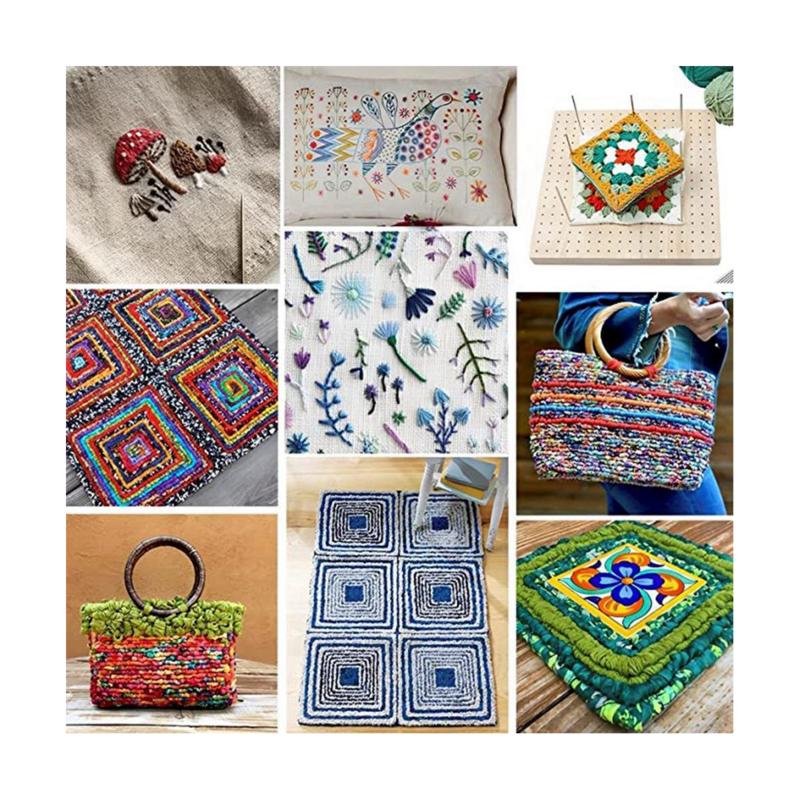 Handmade Crochet Blocking Board, Tapetes de madeira e pinos, Tricô e Crochet projetos