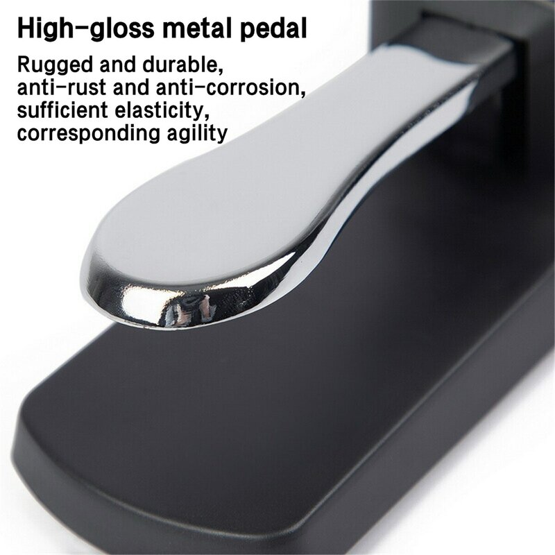 Miwayer Sustain Pedal with Polarity Switch for MIDI Keyboard Synth Digital Pianos Electronic Drum Electric Piano