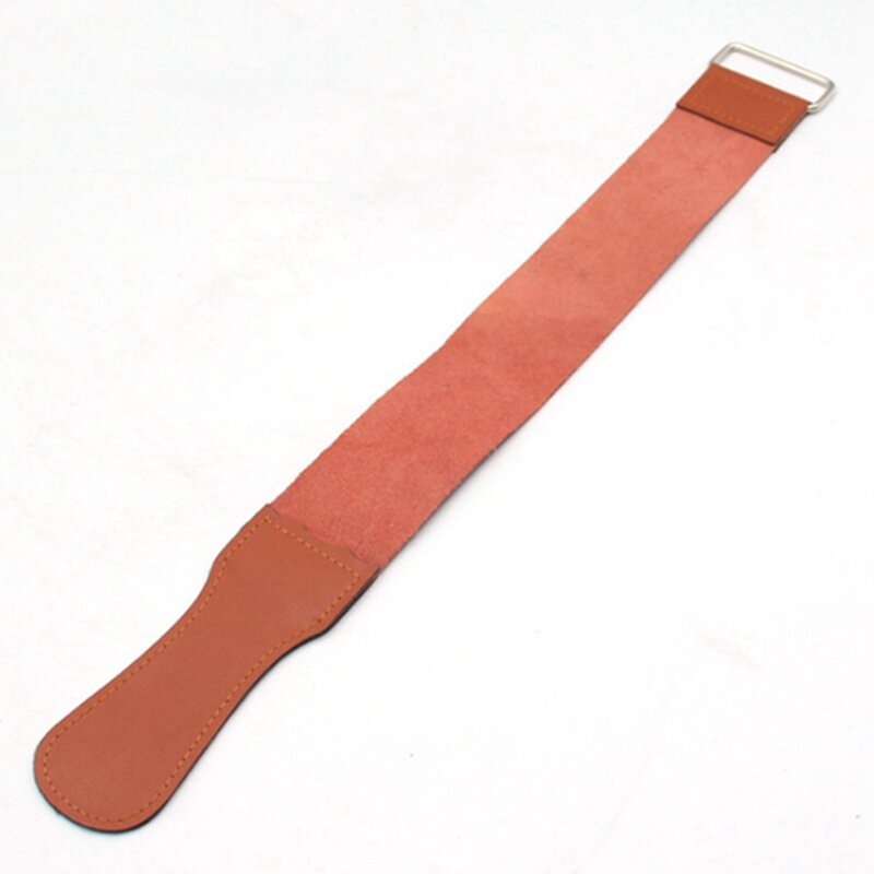 Strop de rasoir droit double en cuir, affûteur de rasage de couteaux pliants, ceinture d'affûtage, 2 pièces