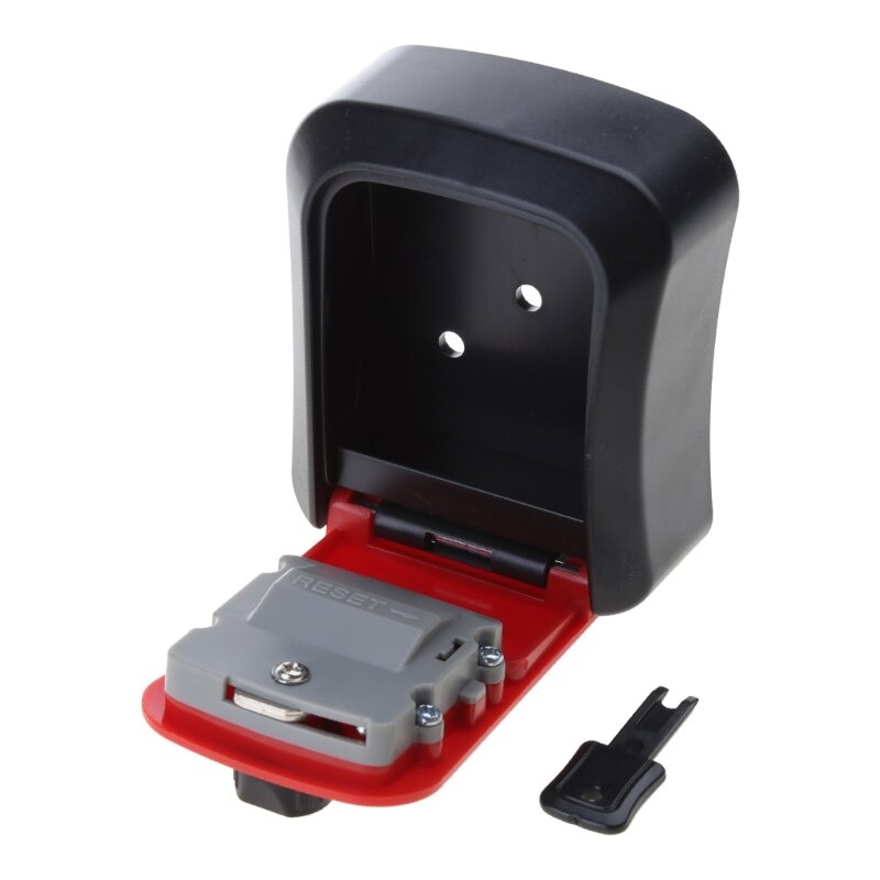 Wall Mounted Key Safe Weatherproof Key Lock Box 4-Digit Combination Lockboxs