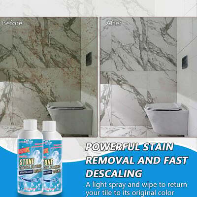 Stone Stain Remover Cleaner Effective Removal of Oxidation Rust Stains Polish Clean Various Stone Flooring