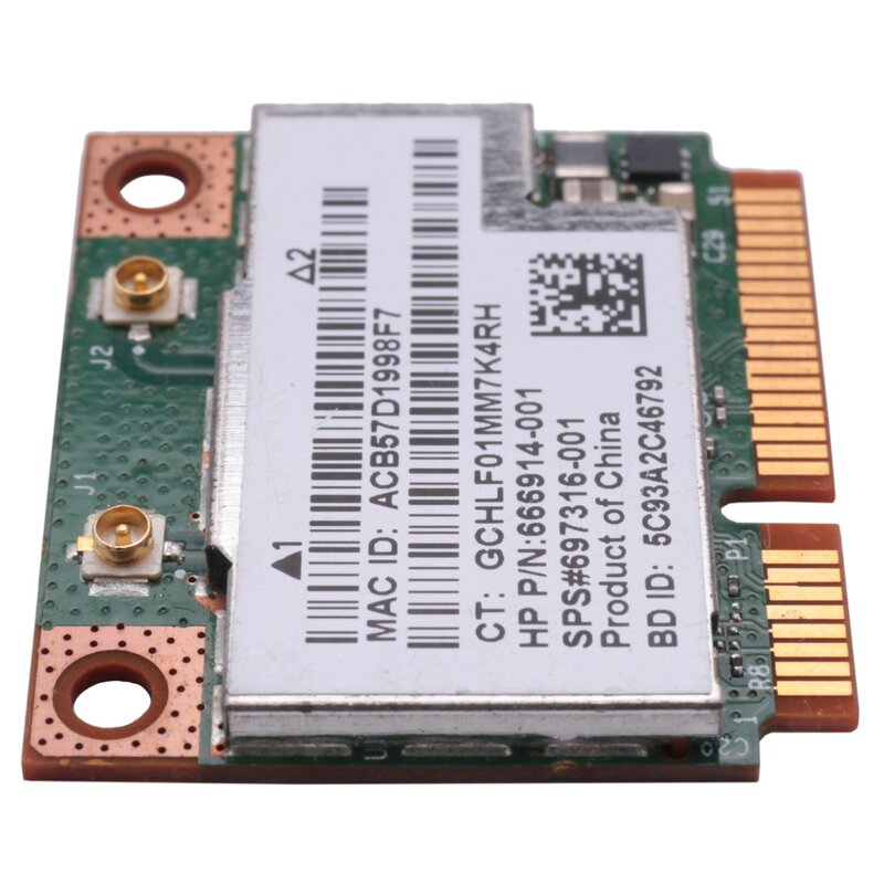 Двухдиапазонная беспроводная карта BCM943228HMB 802.11A/B/G/N 300 Мбит/с, Wi-Fi, Bluetooth 4,0, половинная мини-Pci-E Wlan для ноутбука 2,4 ГГц 5 ГГц
