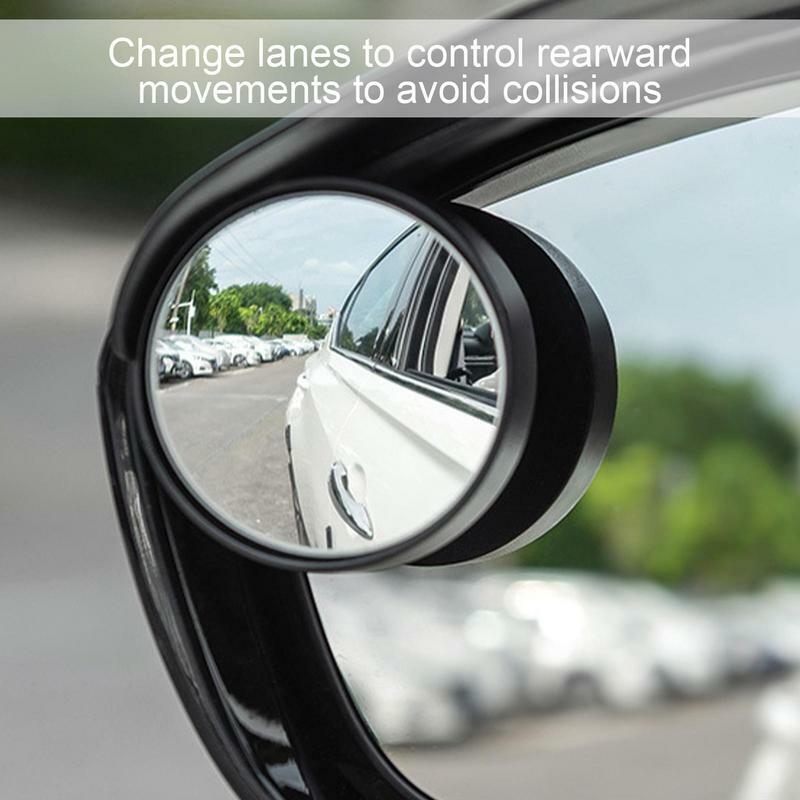 Blindspot Spiegel Voor Auto Auto Rond Frame Bolle Groothoek Heldere Achteruitkijkspiegel Auto Achteruitkijkregenwenkbrauw Verstelbare Spiegel