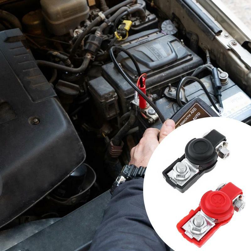 1 para zacisków akumulatora samochodowego Złącze zacisku akumulatora samochodowego Akumulator Bornes Adapter zacisku kablowego Metalowe zaciski Akcesoria samochodowe