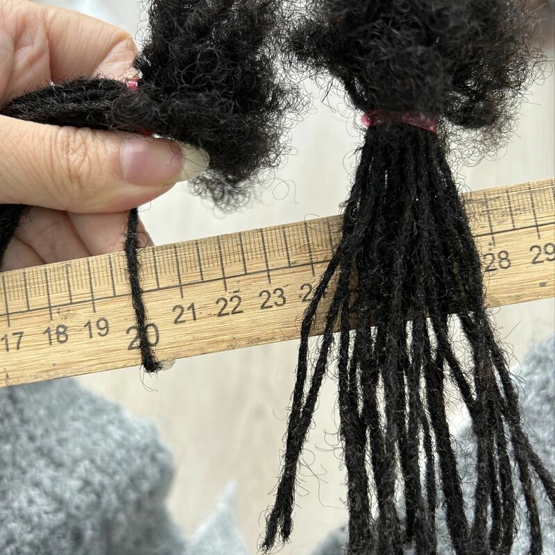 Orientfashion-extensiones de cabello humano 100% hechas a mano para hombre y mujer, rastas especiales de Sisterlocs, 0,1 cm de ancho