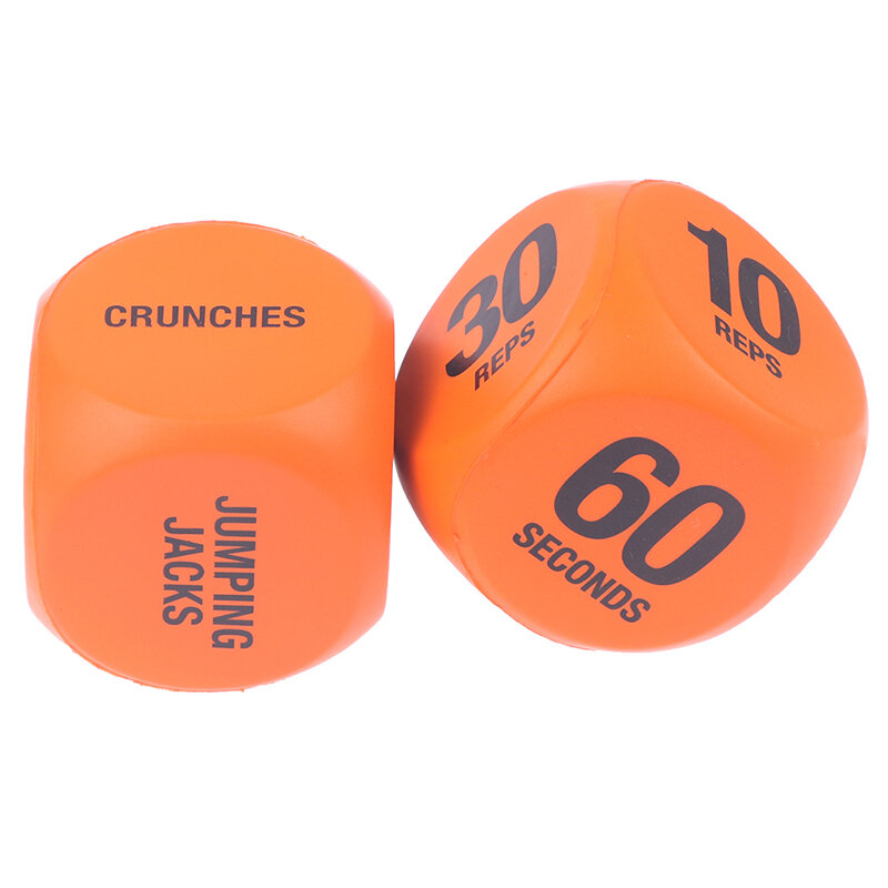 Fitness Exercise Dice for Group Fitness Exercise Classes with Push Up Squat Lunge Jumping Jack Crunches Wildcard