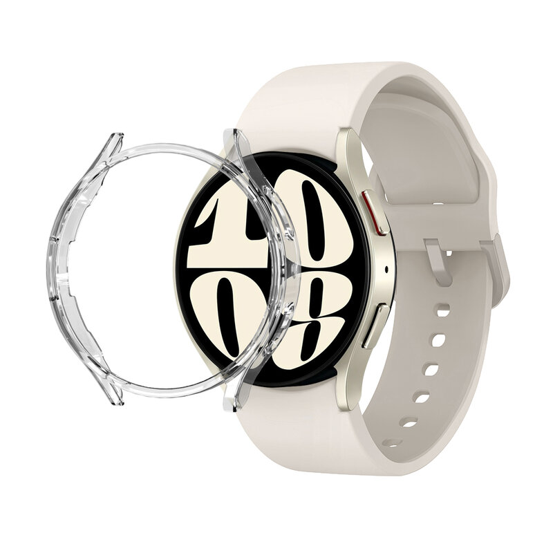 Schutzhülle für Samsung Galaxy Watch4 5 6 40mm 44mm Pro 45mm Gehäuse Kunststoff rahmen Abdeckung Schutz Stoßstange kein Glas