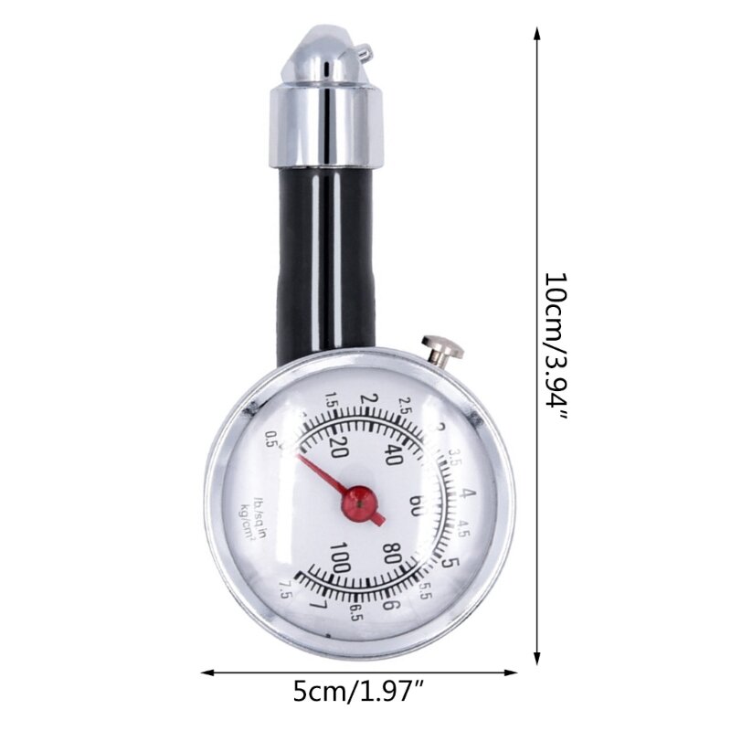 Auto Car Vehicle Motor Tyre Tire Air Pressure 0-100PSI Test Meter for Car SUV D7WD