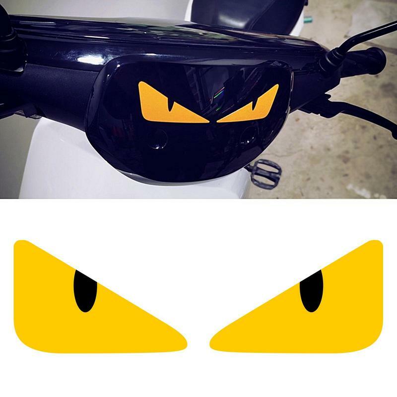 Evil eyes-オートバイ用の防水粘着ステッカー,安全性,接着剤,漂白が簡単