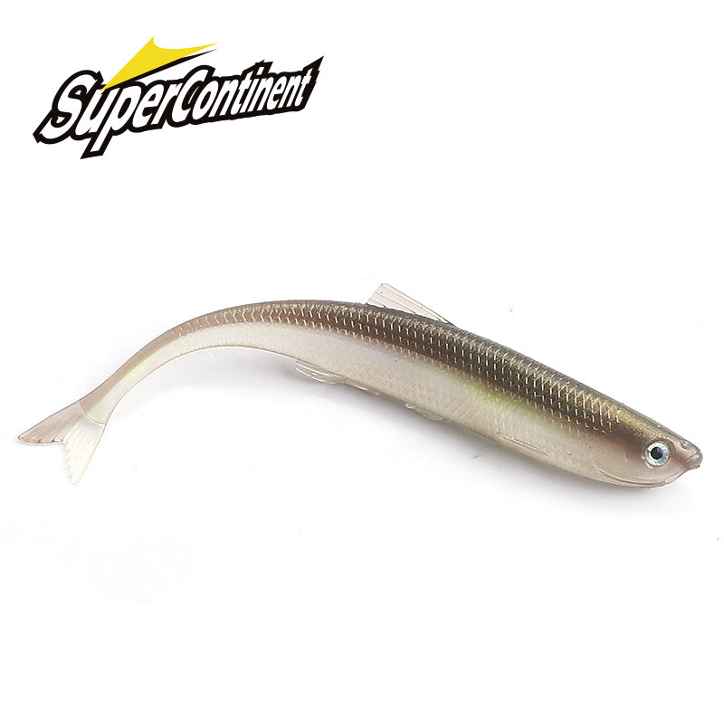 2023 Supercontinent leanness ShadTeez 6cm/8cm Pike Zander Predator Fishing 3d eyes Soft lure Fishing lures