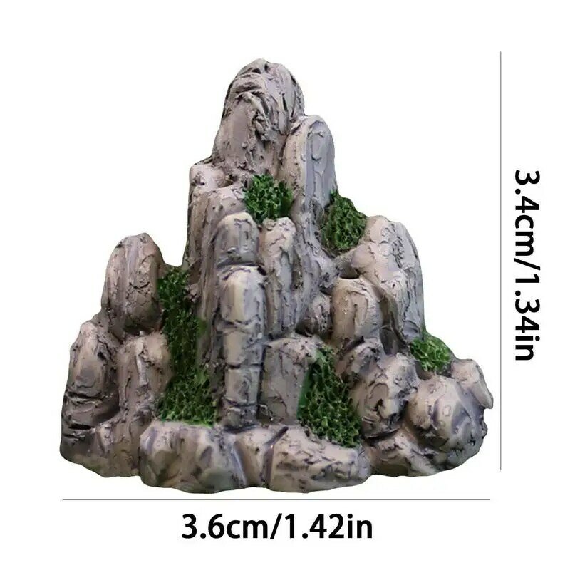 Mini décor de roche d'aquarium de montagne, décorations d'aquarium classiques, décor de vue de montagne, paysage de rocaille, roche pour pot de fleur