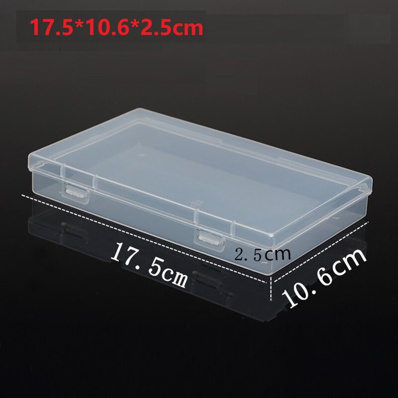 Mini Boxen Rechteck Transparent Kunststoff Lagerung Box Container Verpackung Box Für Ohrringe Ringe Perlen Sammeln Kleine Artikel