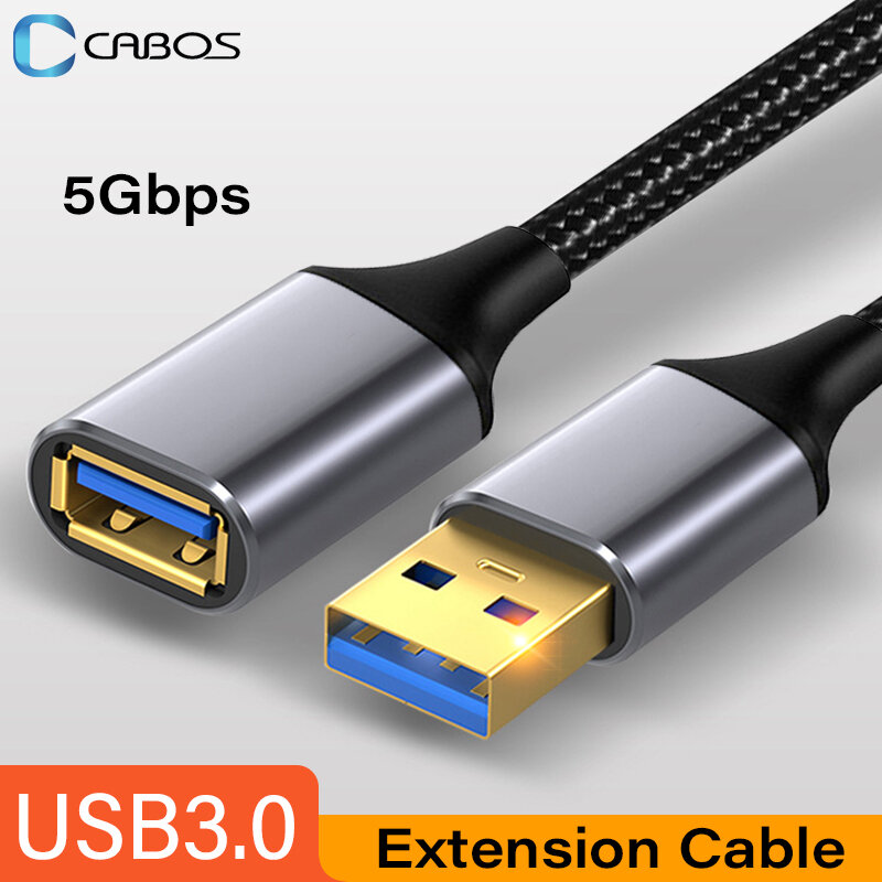 Cable de extensión USB 3,0, Cable extensor macho a hembra para Smart TV, PS4, PS3, Xbox One, SSD, portátil