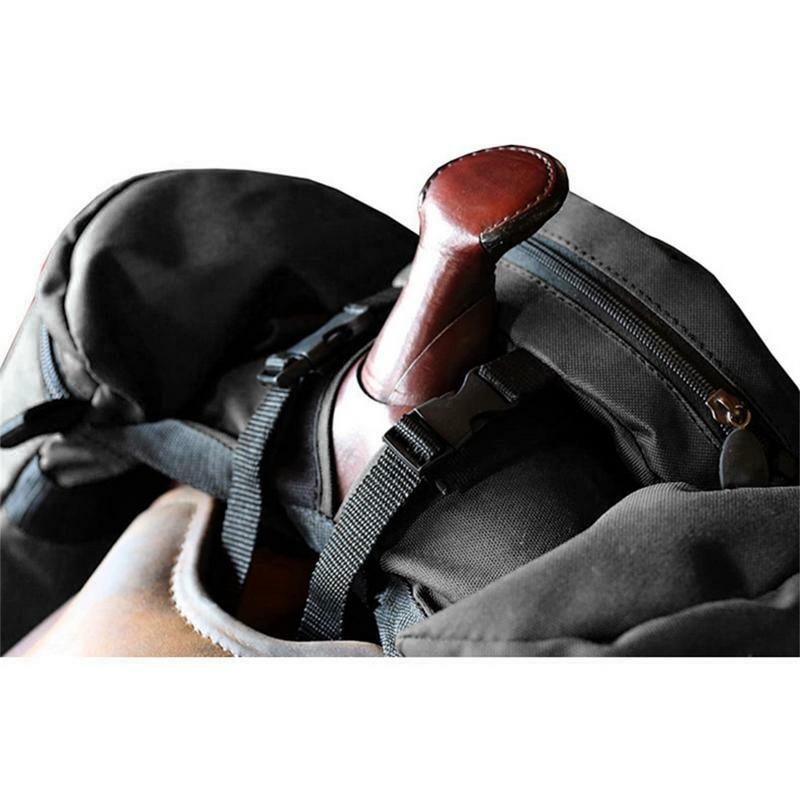 Conjunto de saco de chifre, grande capacidade, durável Pommel Saddlebag Combo para cross country equitação, sacos de bagagem