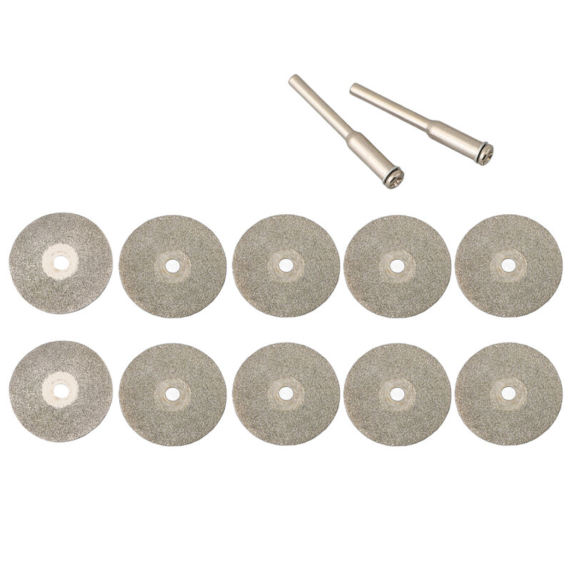 10pcs 22mm Diamond Saw Blade Mini Cutting Disc Drill Rotary Tool For Gem Stones Metal Glass Tiles Cutting Jewelry Craft Work
