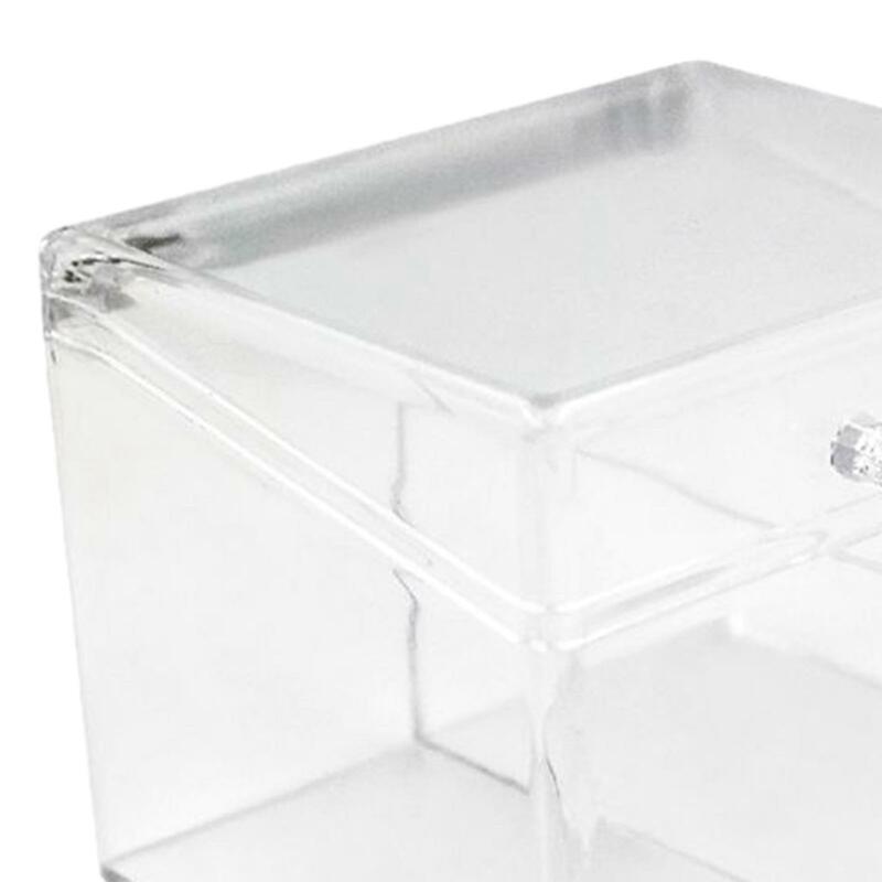 Photo Card Storage Box Clear Multifunctional Desk Storage Box for Small Items Trading Cards Sports Cards Crafts Photocard
