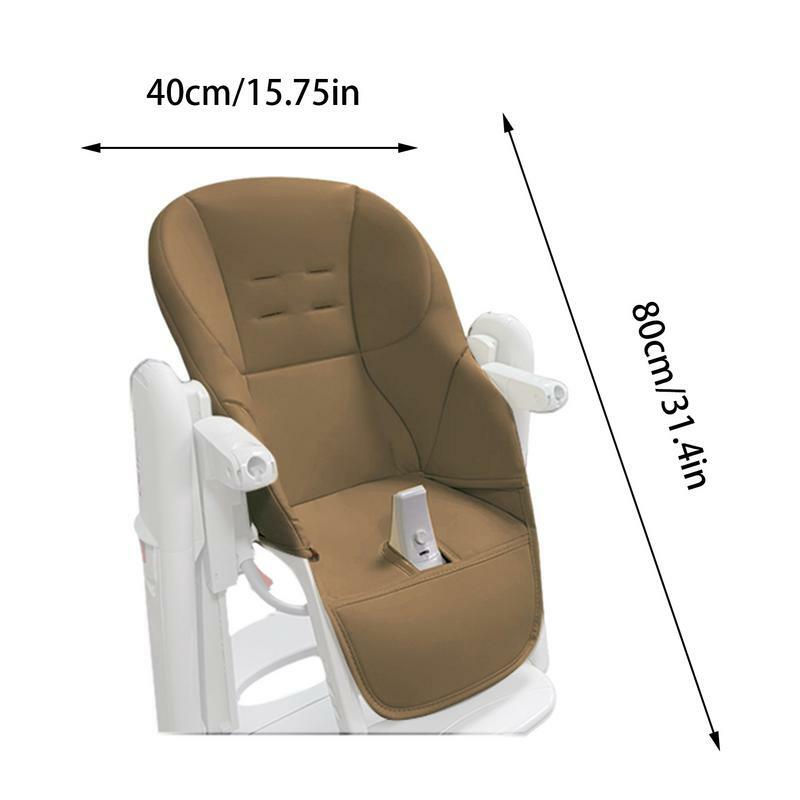 Мягкий защитный чехол для высоких стульев, подушка из искусственной кожи и губки, удобный чехол для мальчиков и родителей