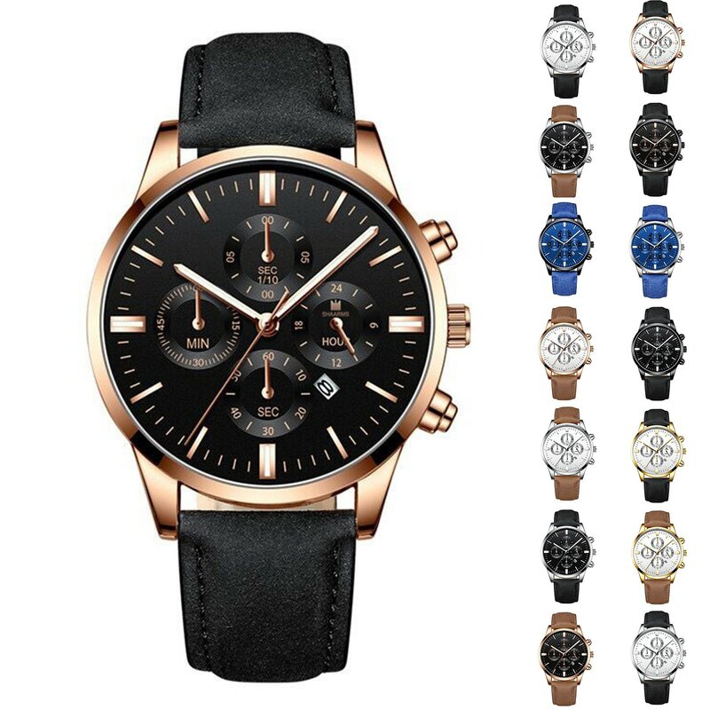 세련된 미니멀리스트 쿼츠 손목 시계, 럭셔리 남성 시계, 우아한 남자 시계, 분위기 있는 쿼츠, 남성용 패션 팔찌