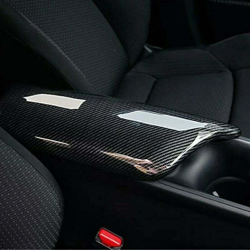 Podłokietnik samochdoowy z włókna węglowego pokrywa skrzynki konsola środkowa wygaszacz wykończenia dla C-HR Toyota 2016-2019 (lewa ręka