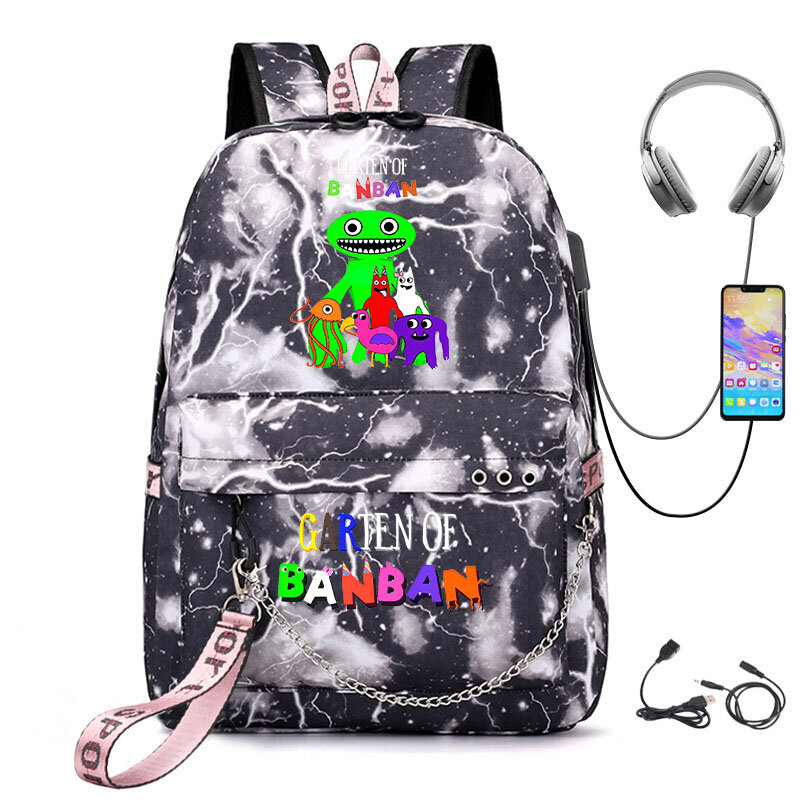 Garten Of Banban, разноцветная школьная сумка с мультяшным принтом, школьная сумка для подростков, школьная сумка, Детский рюкзак, повседневный рюкзак