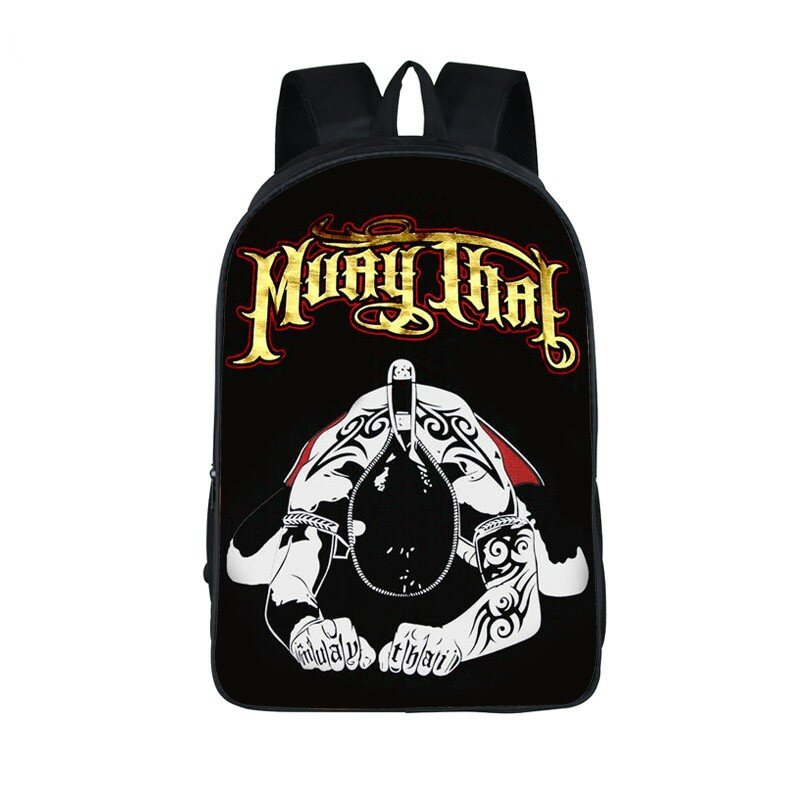 Рюкзак Muay Thai с узором для молодых мужчин, сумка на плечо для мальчиков, школьные ранцы для подростков, Детские повседневные Рюкзаки