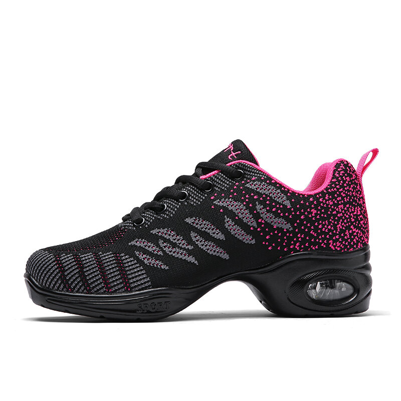 2020 zapatillas de deporte zapatos de baile para las mujeres de vuelo de malla tejida moderno y cómodo Jazz zapatos de baile chicas damas zapatos deportivos al aire libre