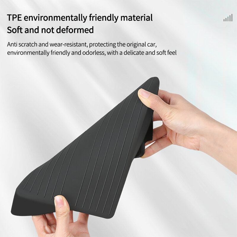 New For Tesla Model 3 Model Y 2022 Center Console Box Armrest Storage TPE Protective Mat Bottom Pad Interior Storage Mat