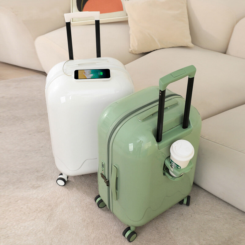 Multifunctional Suitcase Beautiful Carry Around Rolling Luggage 20-24-28" Inches Travel suitcases With Wheels Soundproof Wheel