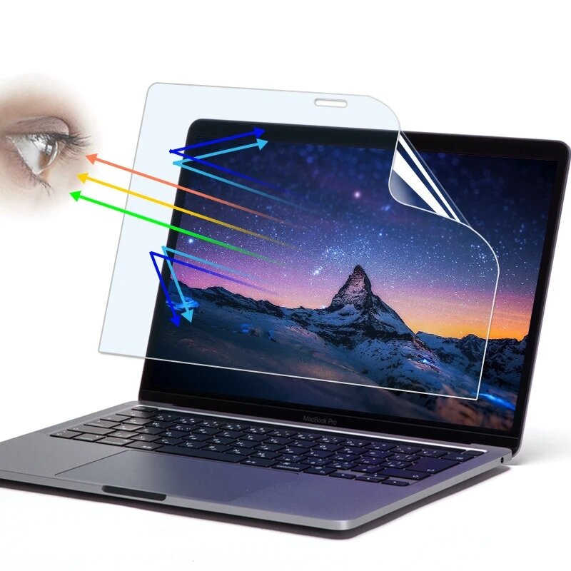 Anty niebieskie światło ochraniacz ekranu dla MacBook Air 13 M2 A2681 miękka folia ochronna do 2022 Macbook 13.6 Cal HD matowy