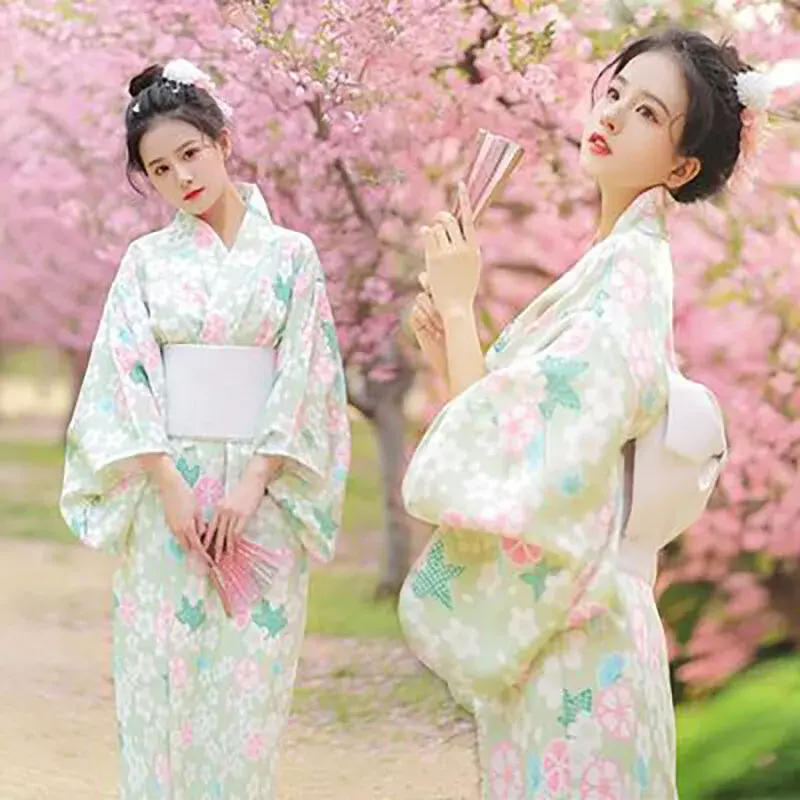 Кимоно женское традиционное в японском стиле, юката, хаори, косплей-блузка, женская летняя модная одежда для фотографий, женское платье