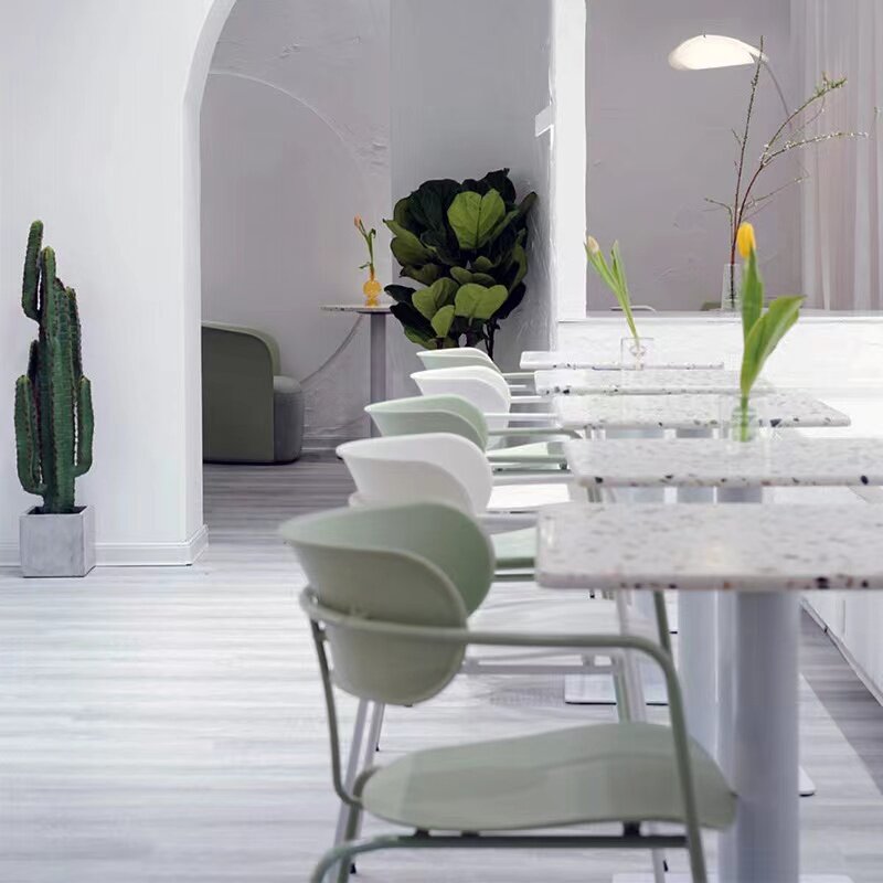 Conjuntos de mesa de café multifuncional nórdica quadrada lateral, Mobília pequena do pátio, Designer moderno
