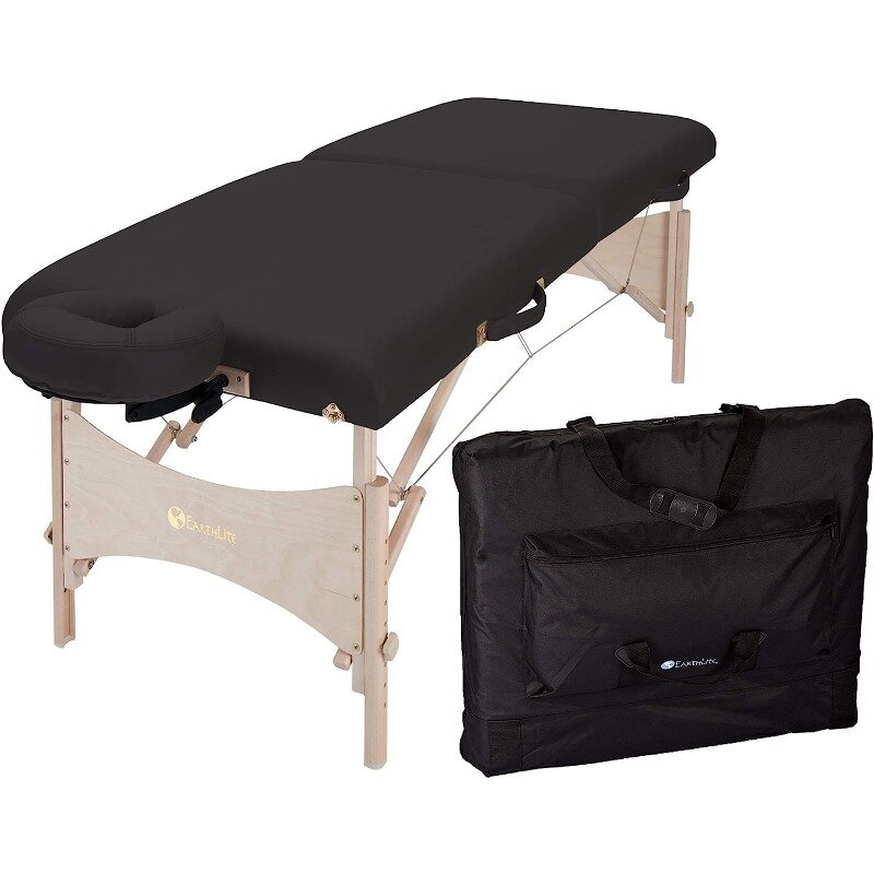 Mesa de masaje portátil para fisioterapia/tratamiento/MESA de estiramiento, diseño ecológico, cuna facial y estuche de transporte (30 "x 73")