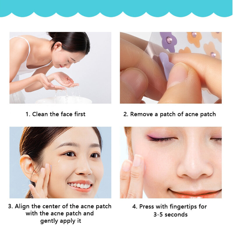 Diamond Star Pimple Patch Skin Care Adesivos, Corretivo, Face Spot, Blemish Removing Tool, Colorido, Invisible Remoção de acne