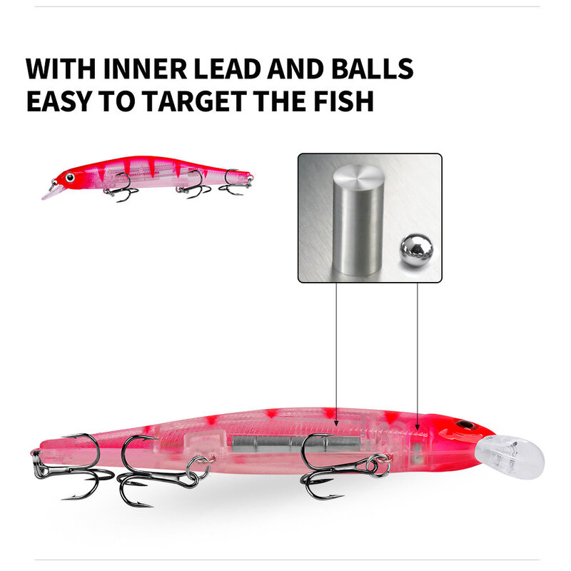 TSUYOKI-señuelo de pesca Minnow Wobblers, sistema de peso magnético de 110mm y 17g, para buceo de 0,8-1,2 m, Jerkbaits, ZipBait Orbit 110