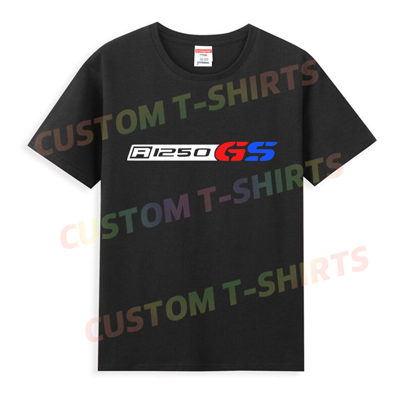 T-shirt gráfica casual R1250GS para homens, tops esportivos extragrandes, mangas curtas, 100% algodão, streetwear, S-3XL, camiseta legal, 2021