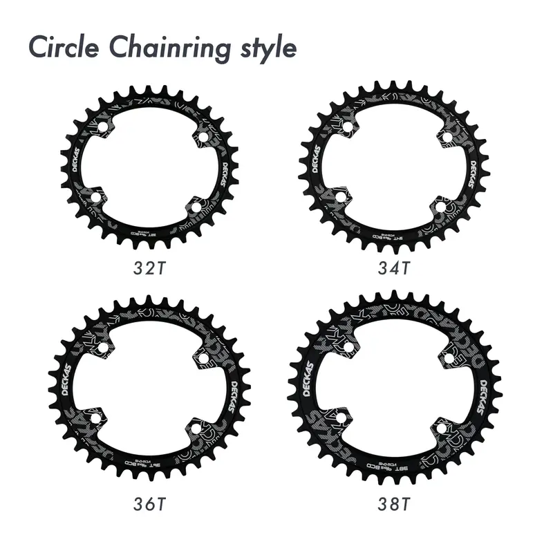 Deckas chainring oval 32t 34t 36t 38 dente 96 bcd para m7000 m8000 m9000 ciclismo bicicleta roda dentada placa 96bcd