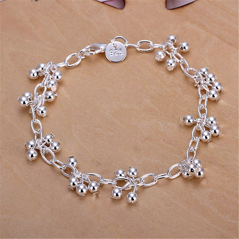 Mooie 925 Zilveren Armbanden Mooi Voor Bruiloft Vrouwen Ketting Armband Bedelkralen Mode Prachtige Sieraden Groothandel