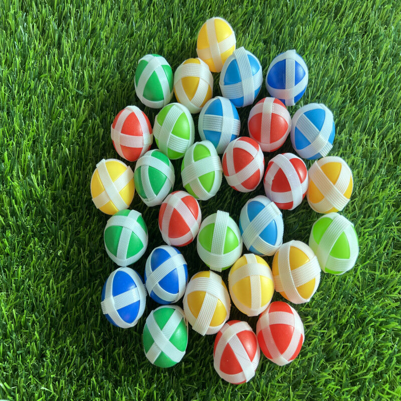 12PCS Kids Sucker Sticky Ball Toy Outdoor Sports Catch Ball Game Set Throw And Catch Parent-Child Interactive Toys