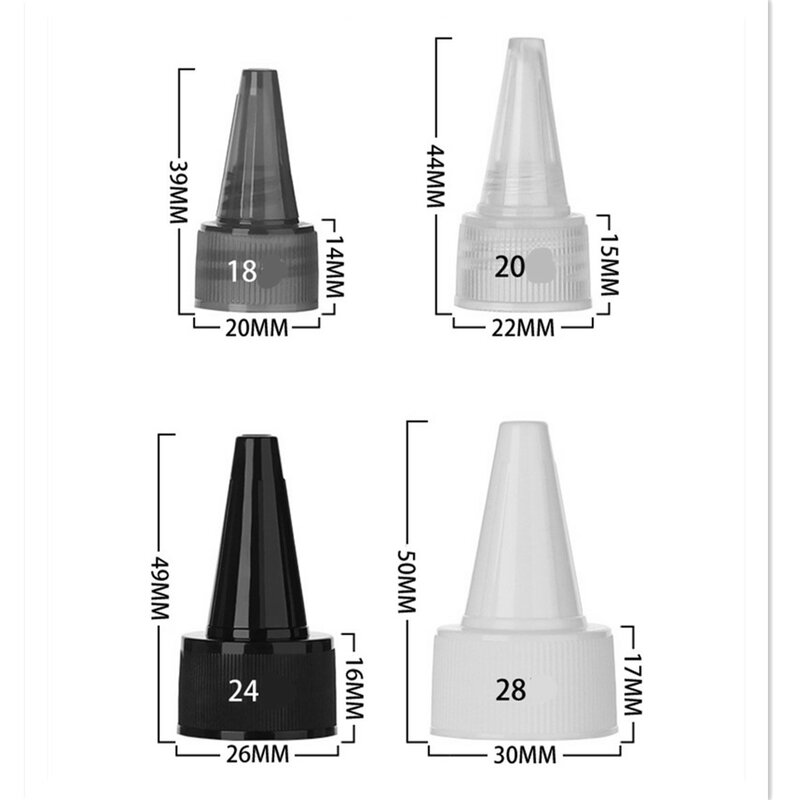 18-410 20-410 24-410 28-410 plastic Dispensing cap Ribbed twist top cap X10