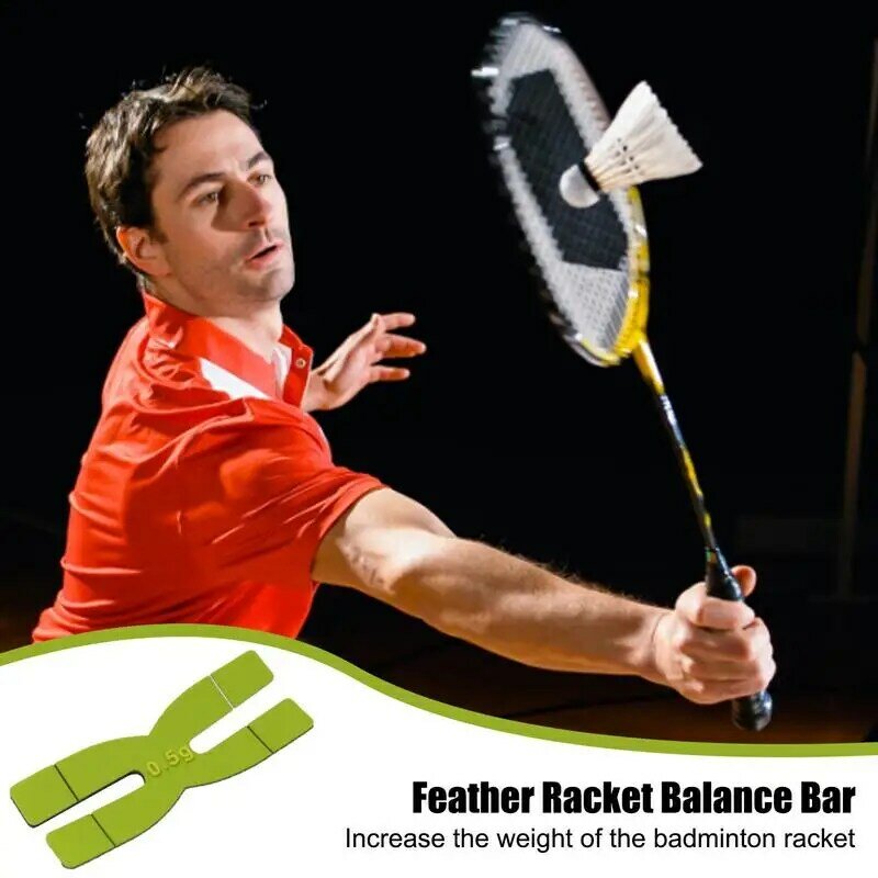 Peso de la raqueta de bádminton, 0,5g, raqueta de tenis de silicona, portátil, tiras de equilibrio de la cabeza, tiras de equilibrio en forma de H