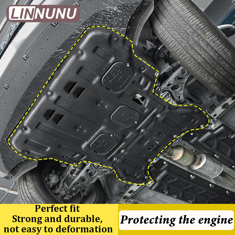 LINNUNU-حراس المحرك مناسبة لجيلي بوي إل اطلس-، محرك تحت الغطاء ، حماية حماية حماية حماية درع الرش السفلي ، ملحقات