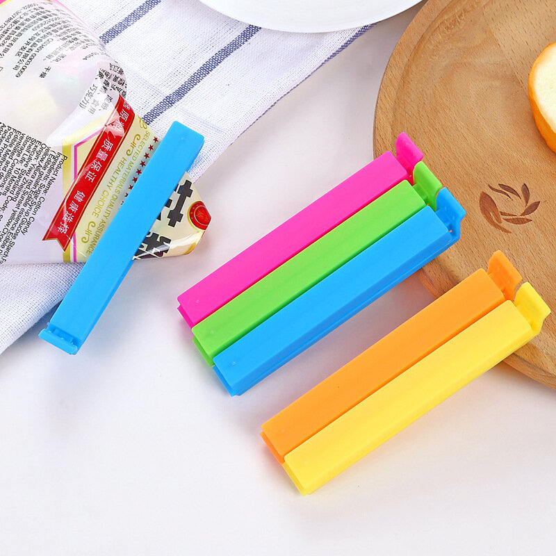 50/100PCS Food Bag Clips Food Bag Sealing Clips Multicolored Reusable Plastic Bag Clips for Food Storage packets Freezer Bags