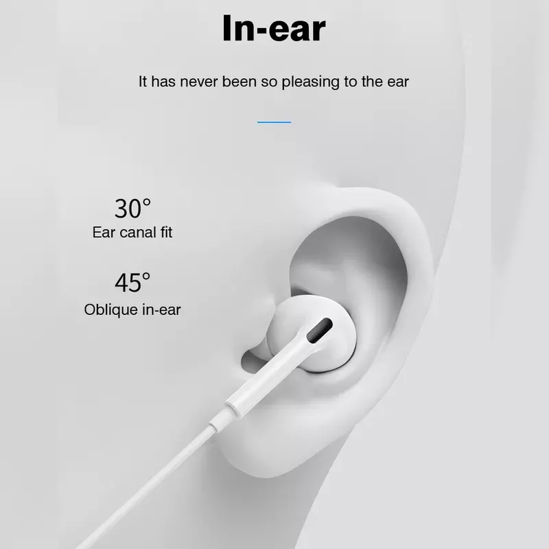 หูฟังของแท้สำหรับ Apple iPhone 14 PRO MAX 13 12 11หูฟัง XS XR 8 7 6 plus หูฟังบลูทูธแบบมีสายอุปกรณ์เสริมโทรศัพท์