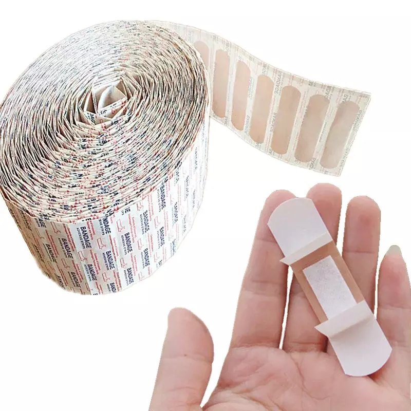 100pcs/set Band Aid Skin Patch for Kids Adult English Letters Wound Plaster Dressing Tape First Aid Strips Adhesive Bandages
